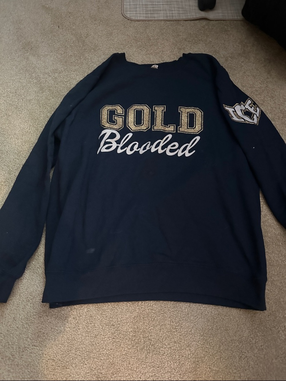 Gold Blooded Navy Men's Sweatshirt